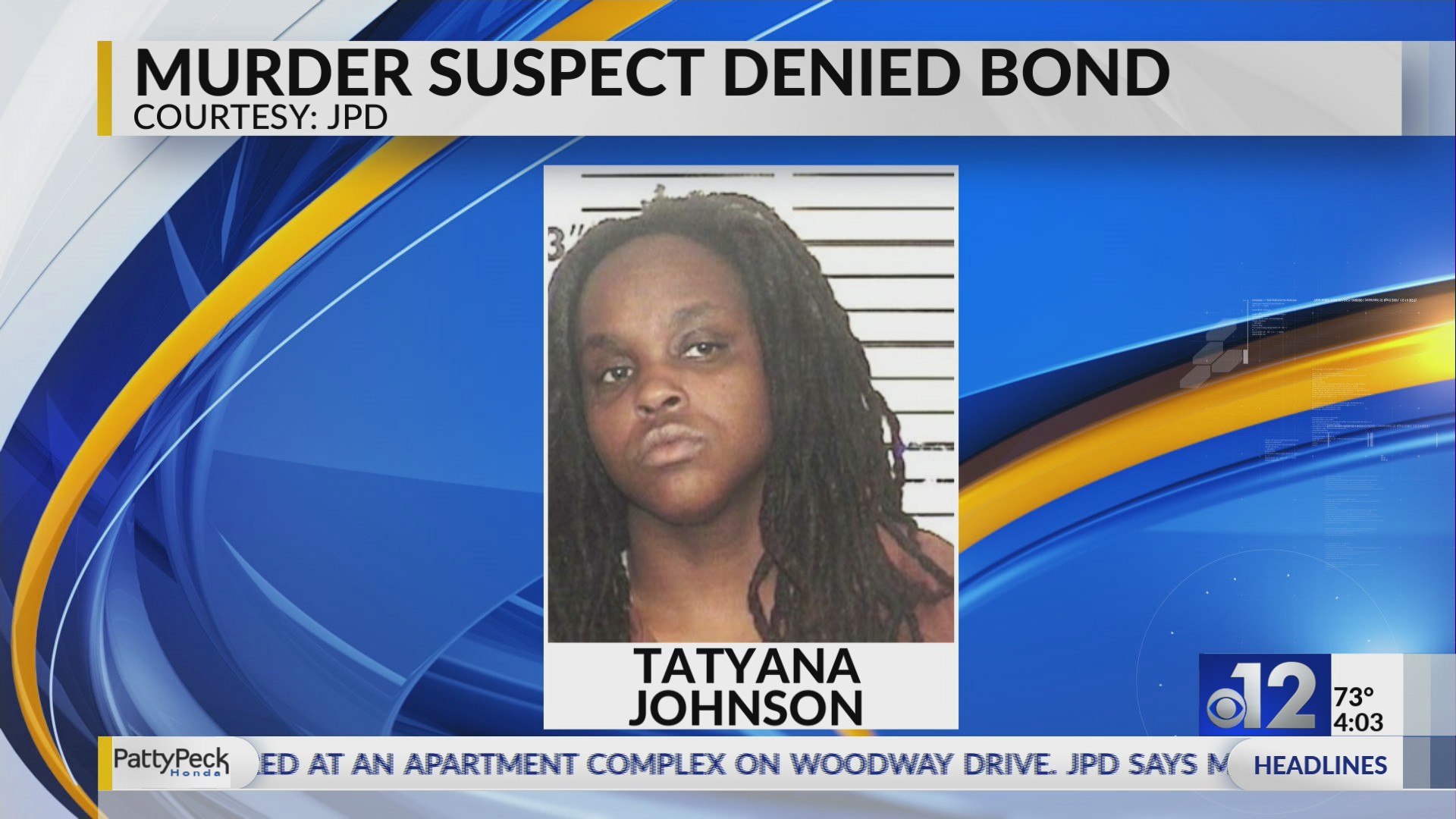 Bond denied for woman charged in Jackson homicide – WJTV