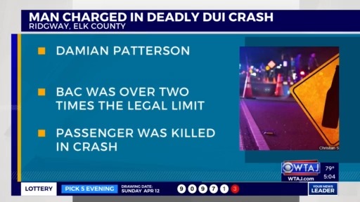 Ridgway man charged with homicide by vehicle after DUI crash killed ...