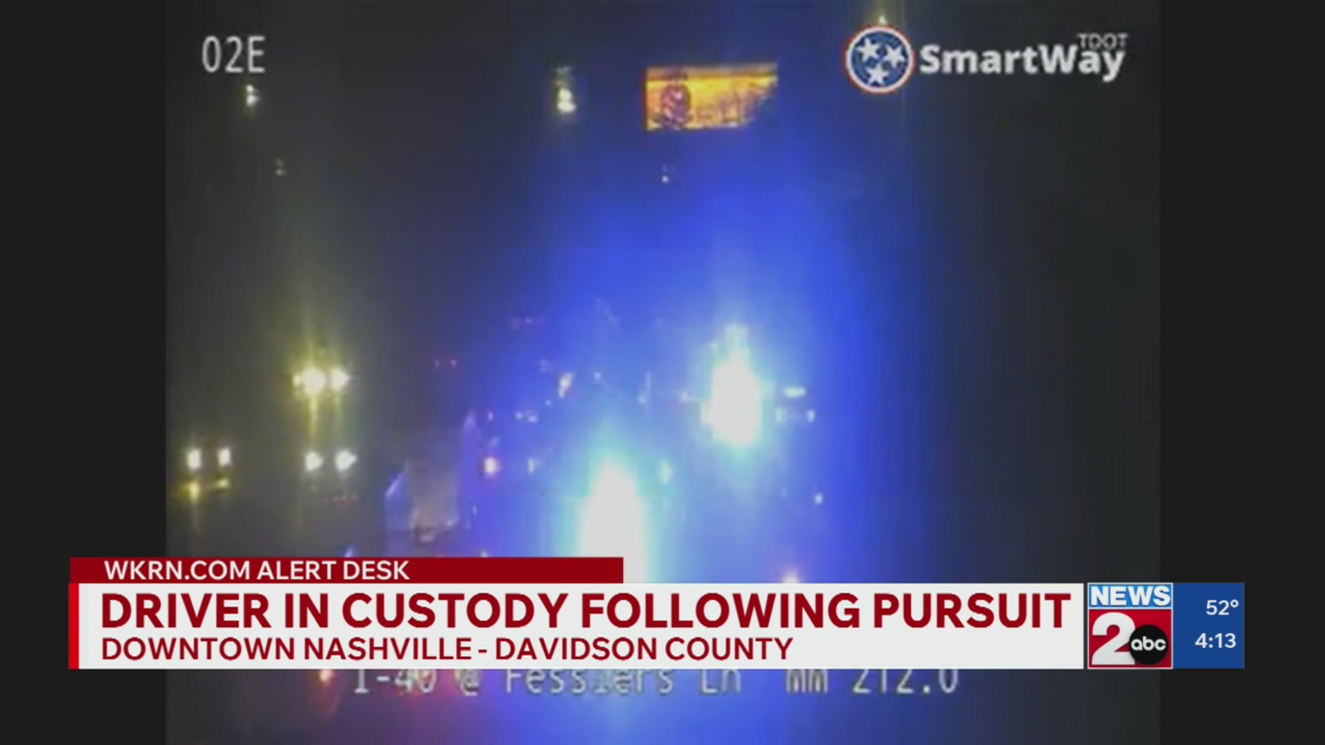 Driver in custody following pursuit in downtown Nashville – WKRN News 2