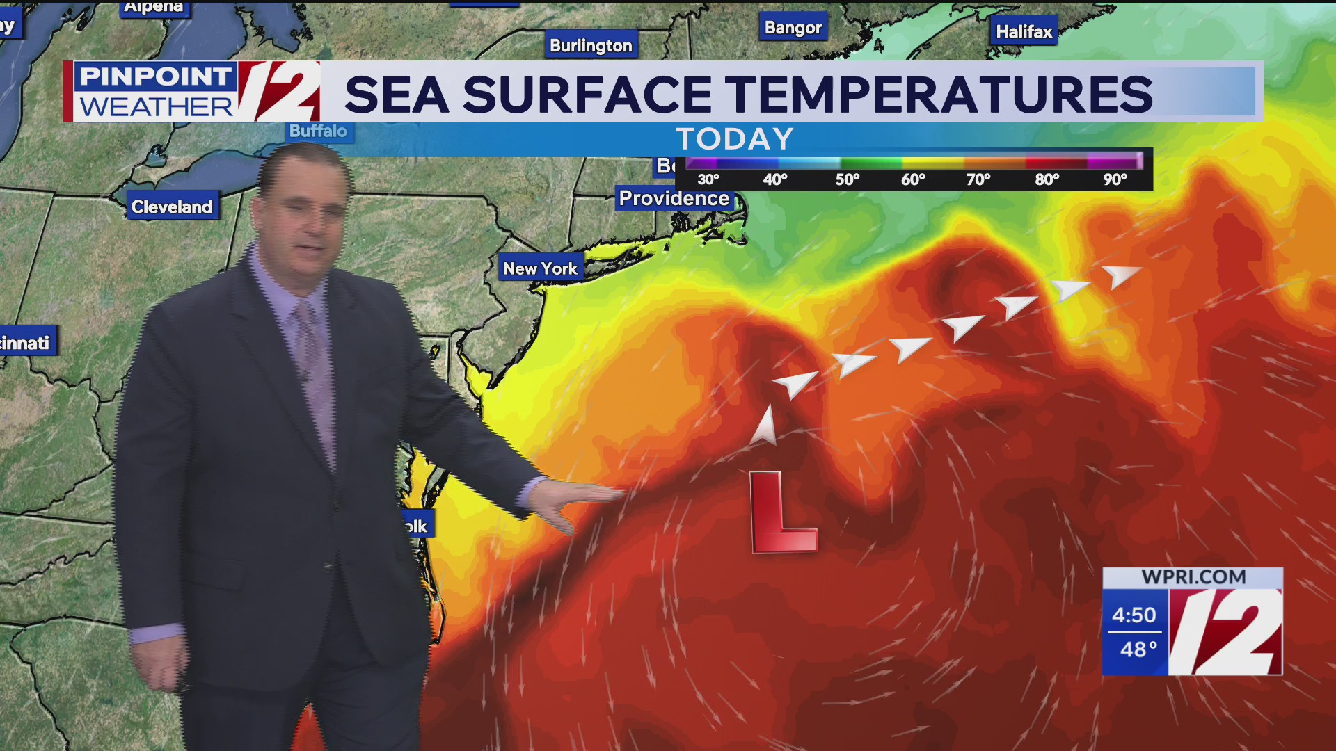WPRI 12 Weather Forecast for 10/21/26: Cooler and breezy today with sun ...