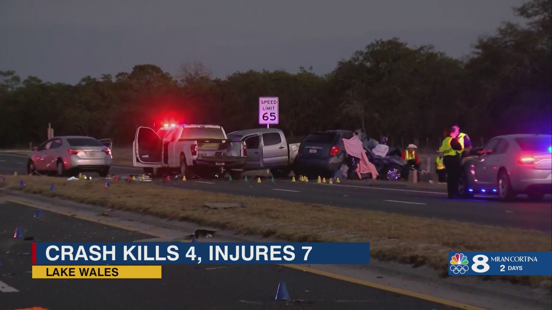 4 dead in multi-vehicle crash in Polk County – WFLA