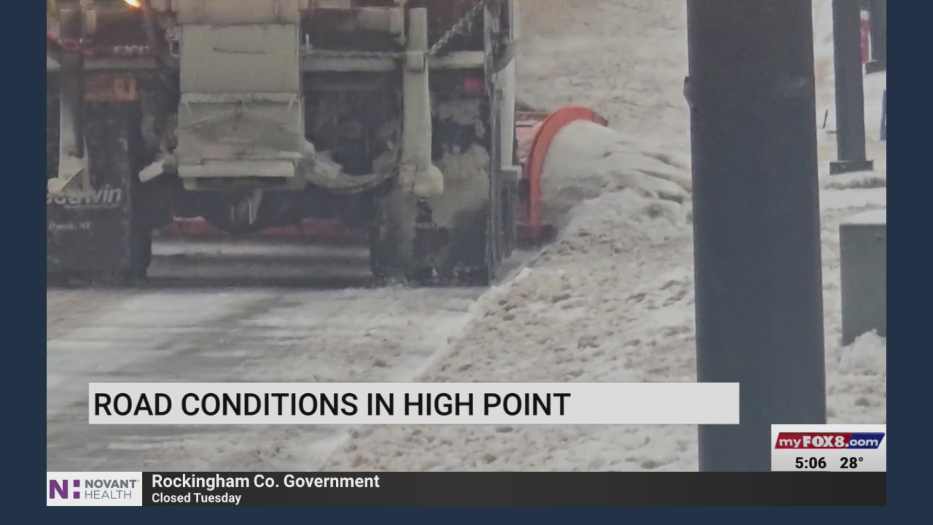 Crews work to clear roads in High Point – FOX8 WGHP