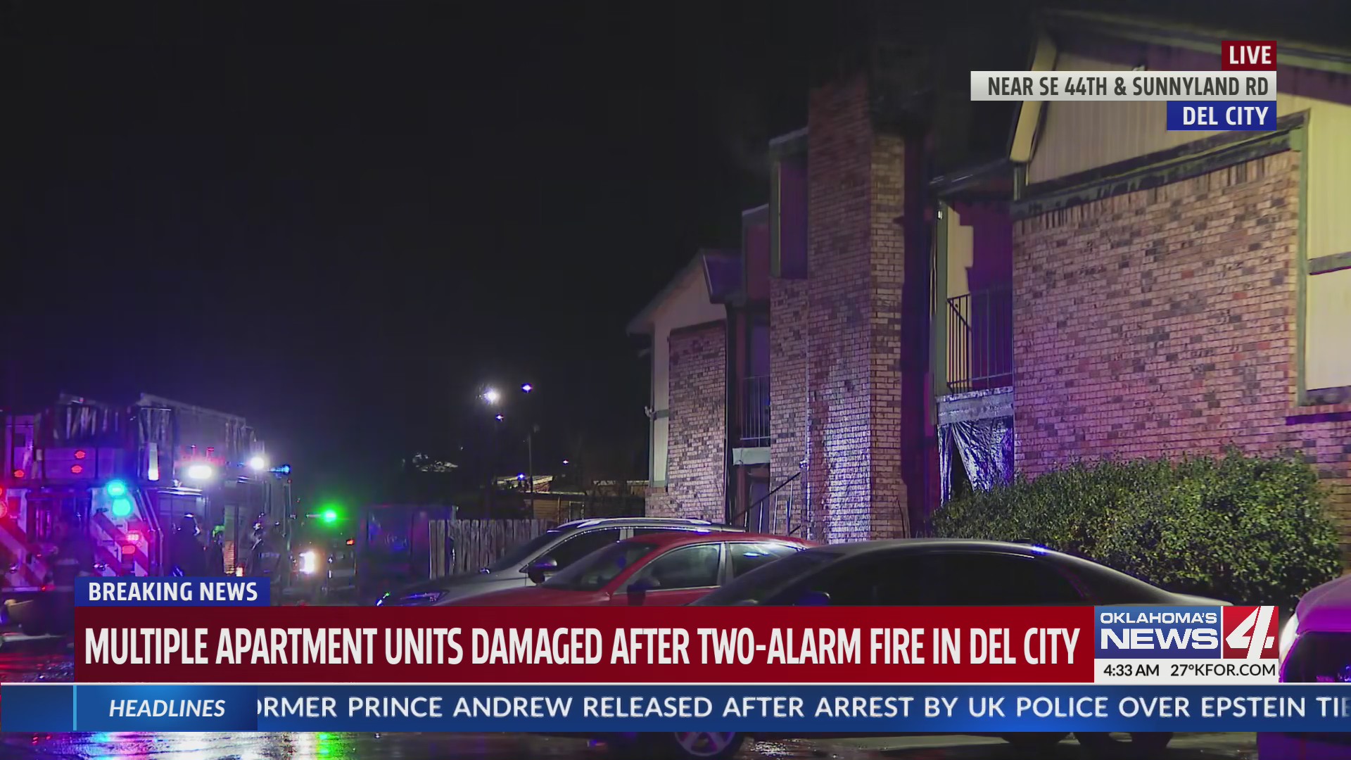 Multiple apartment units damaged after two-alarm fire in Del City ...