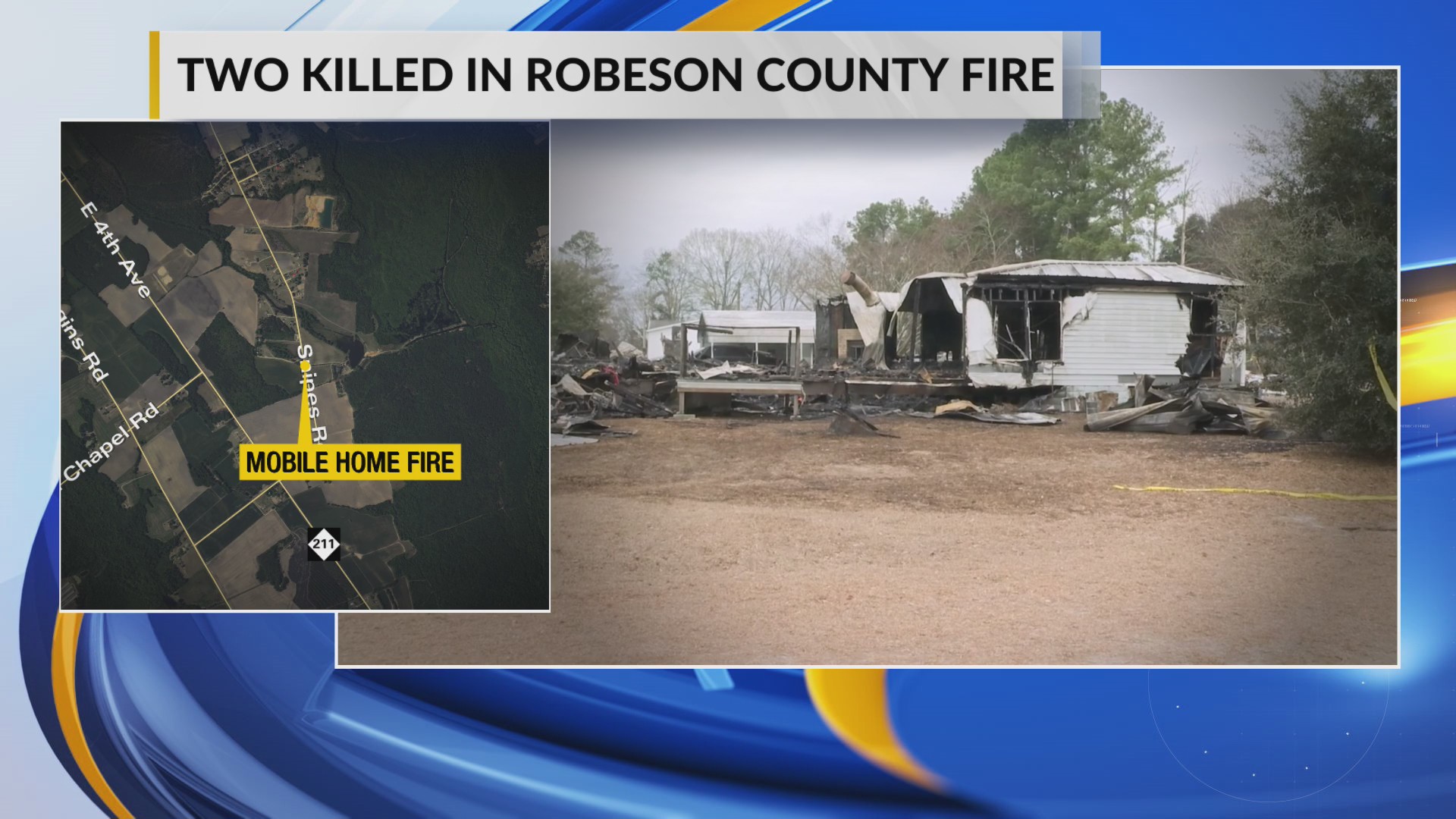 2 dead in Robeson County mobile home fire, officials say – WBTW