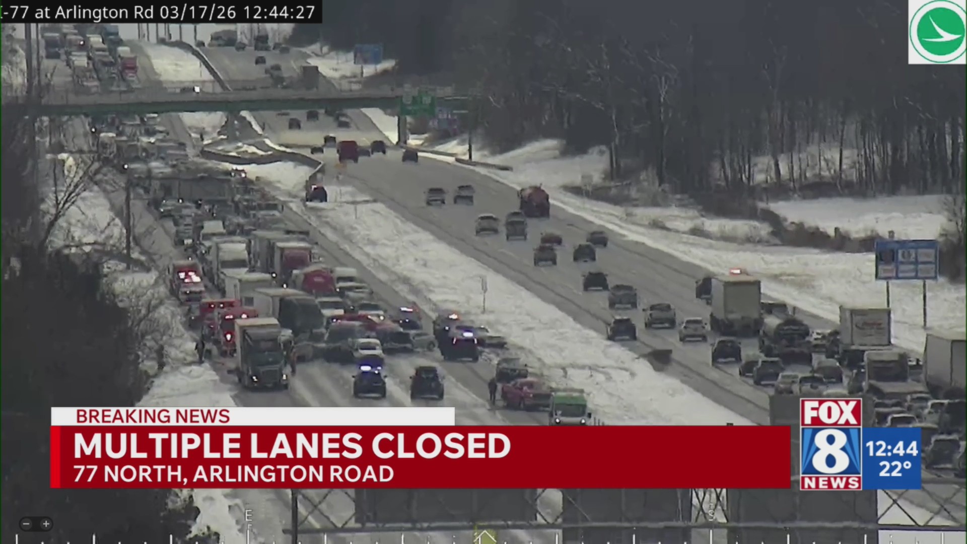 I-77 accident involving multiple cars – Fox 8 Cleveland WJW