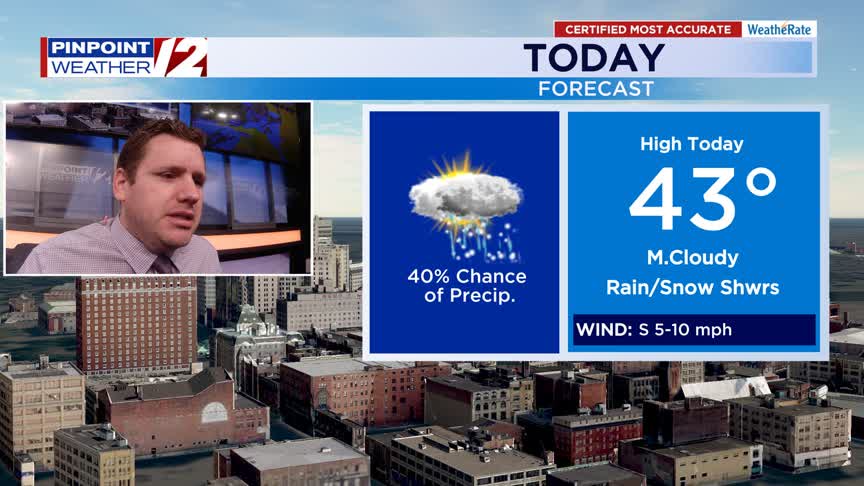 WPRI 12 Weather Now 1/17/26: Rain, Snow Showers Today; Light Snow Later ...