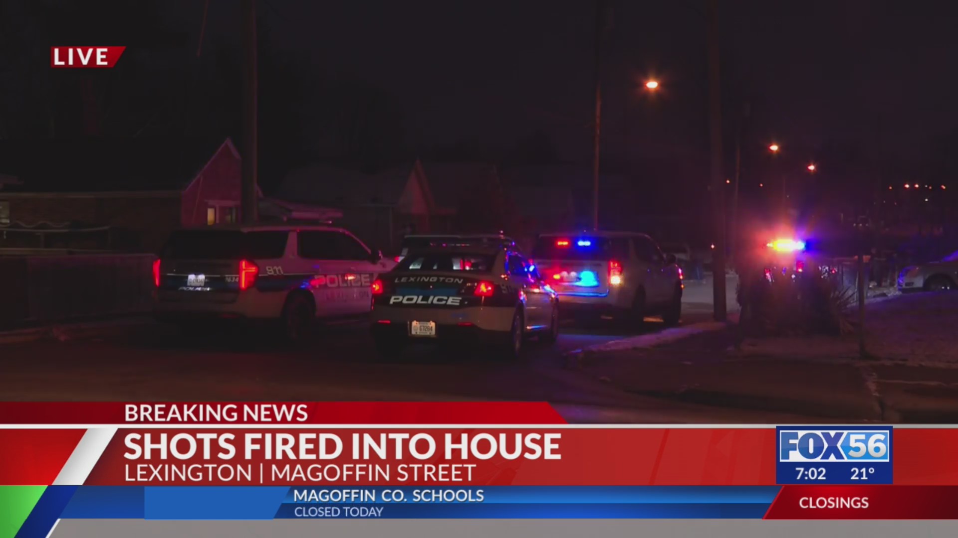 Police investigating after shots fired into Lexington home – FOX 56 News