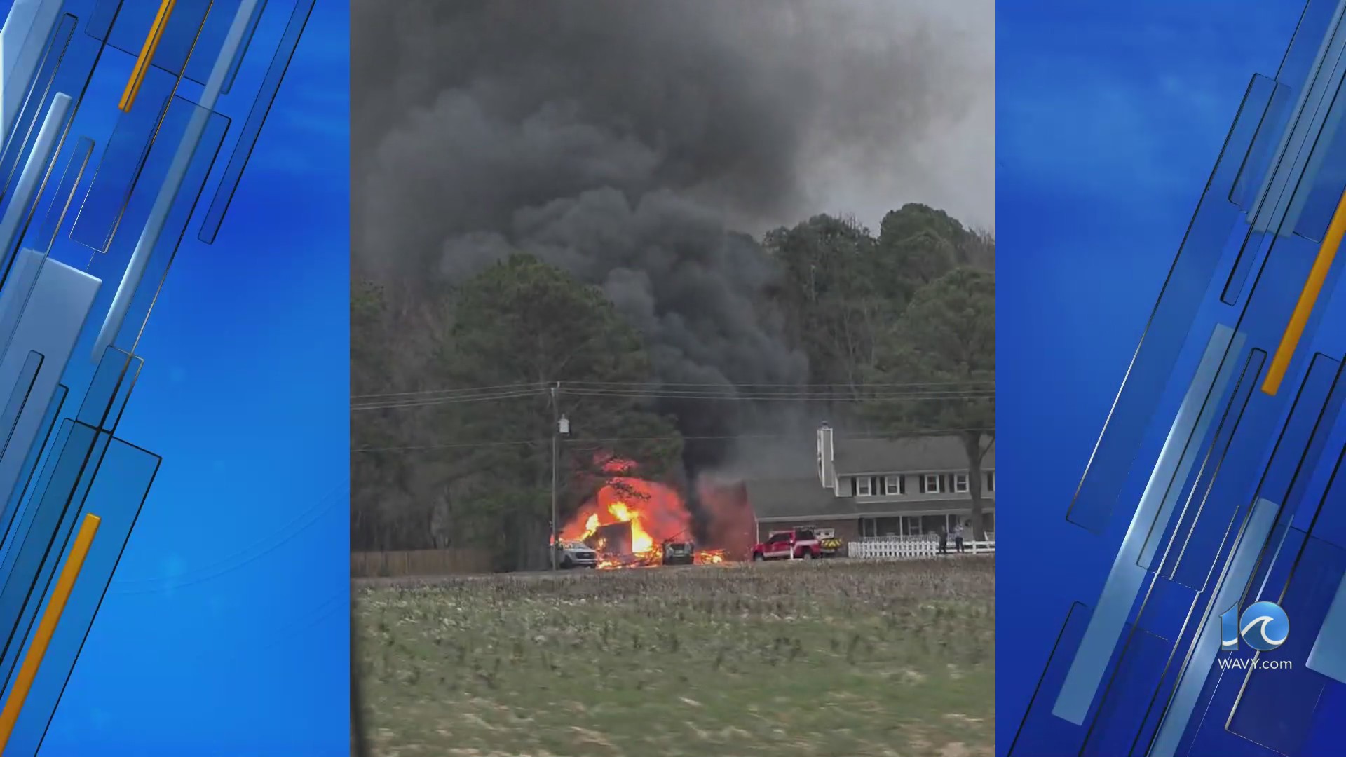 Structure fire closes 900 block of Long Ridge Road intersection – WAVY.com
