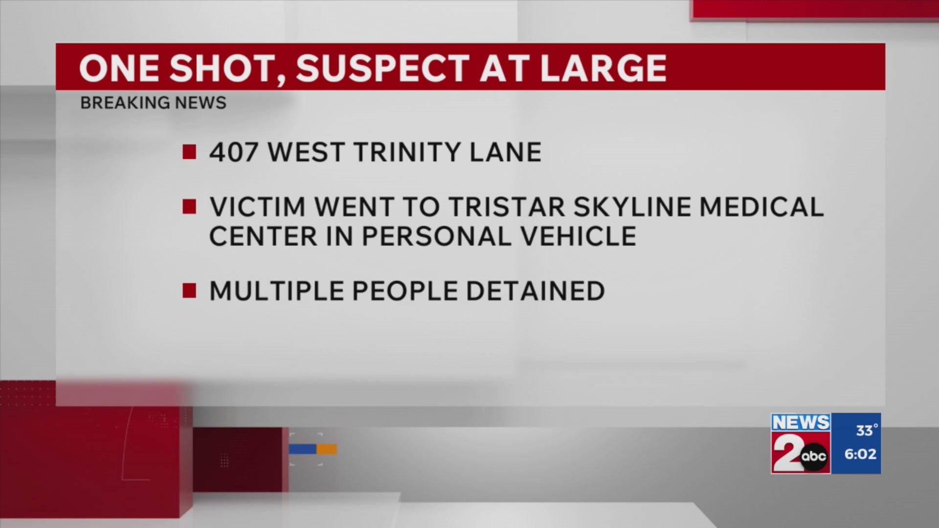 Police investigating shooting on West Trinity Lane – WKRN News 2