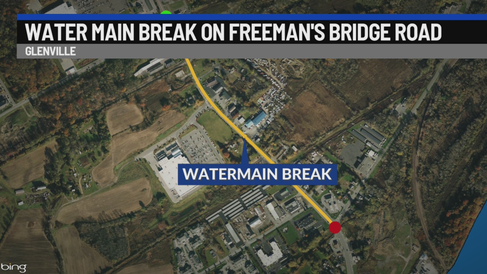 Lin Bridge Water main break on Freeman’s Bridge Road in Glenville – NEWS10 ABC
