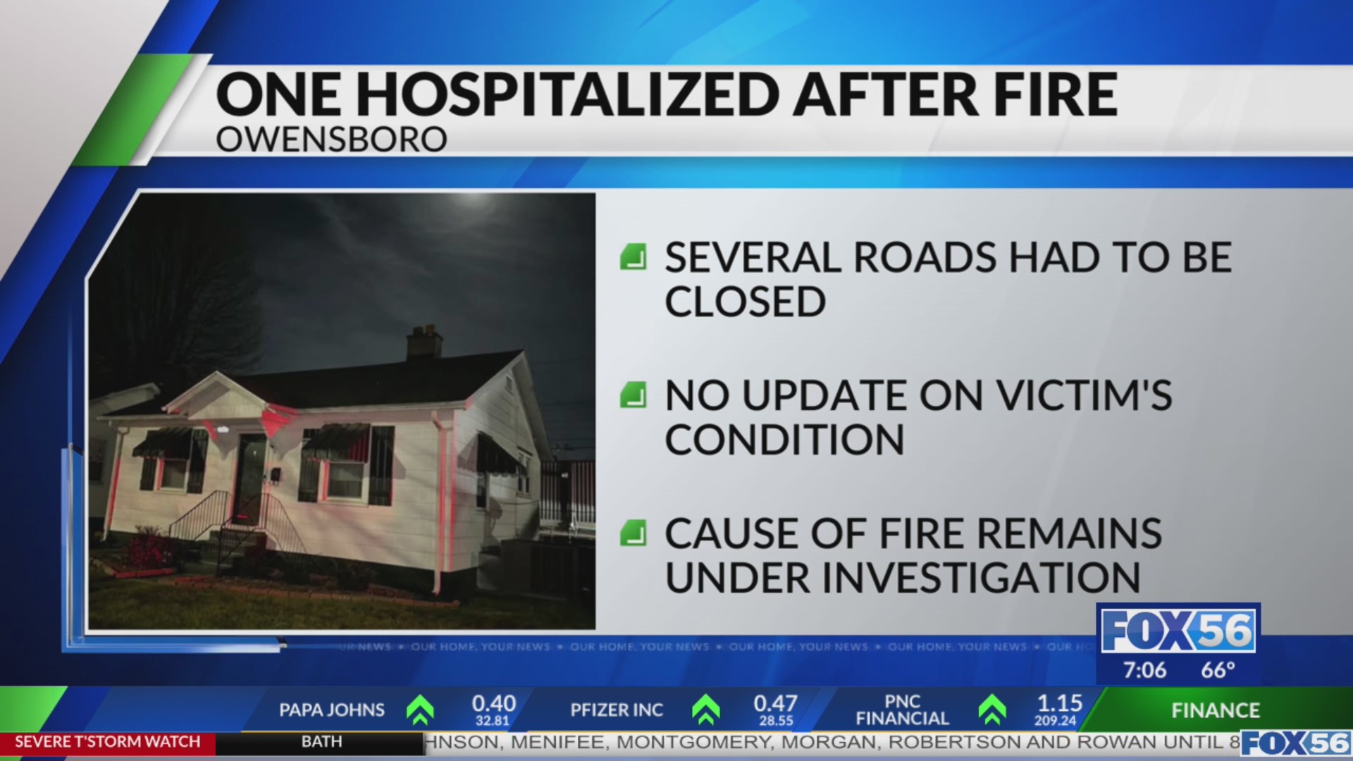 1 injured in Owensboro house fire – FOX 56 News