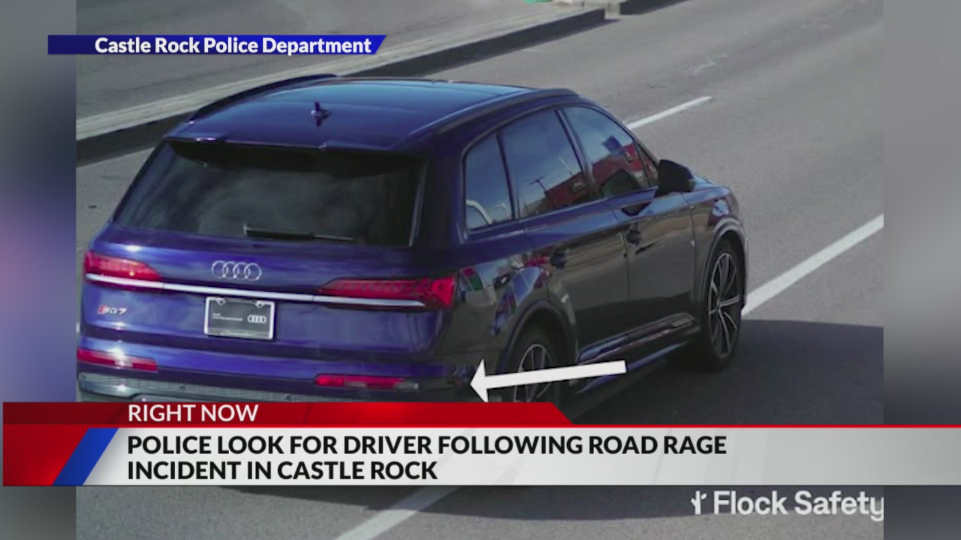 Police look for driver following road rage incident in Castle Rock ...