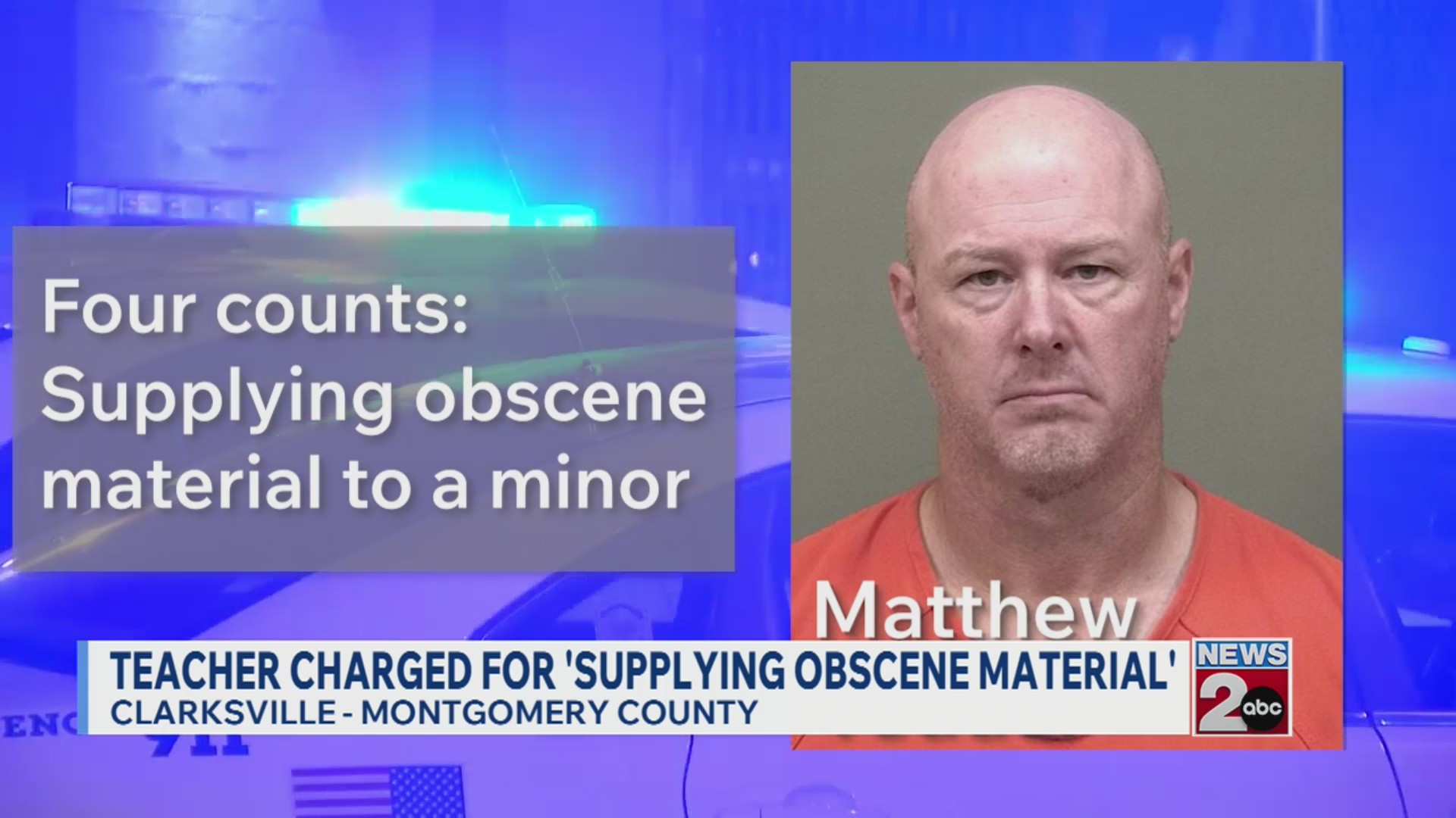 Teacher charged for 'supplying obscene material'