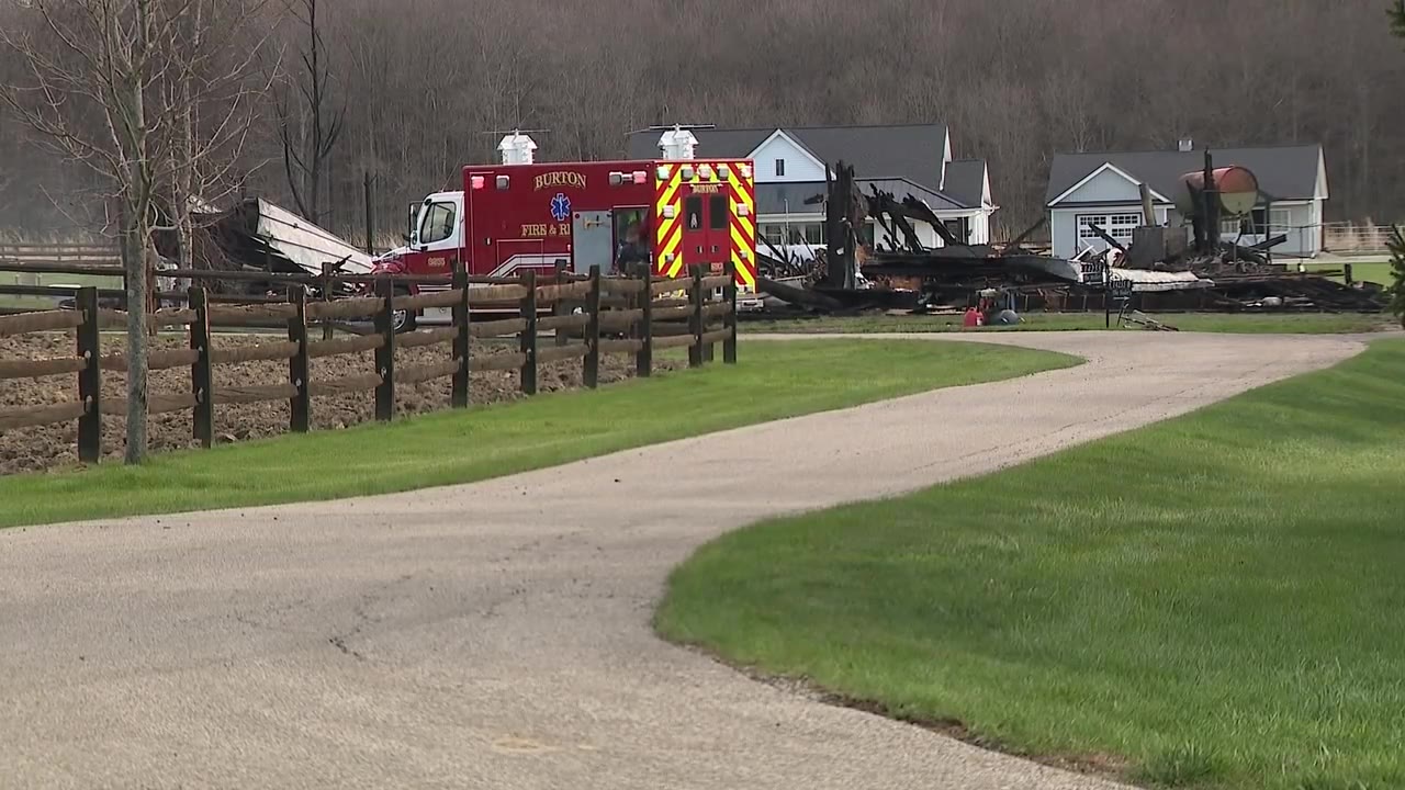 Geauga County barn fire, explosion was close call for mom and child ...