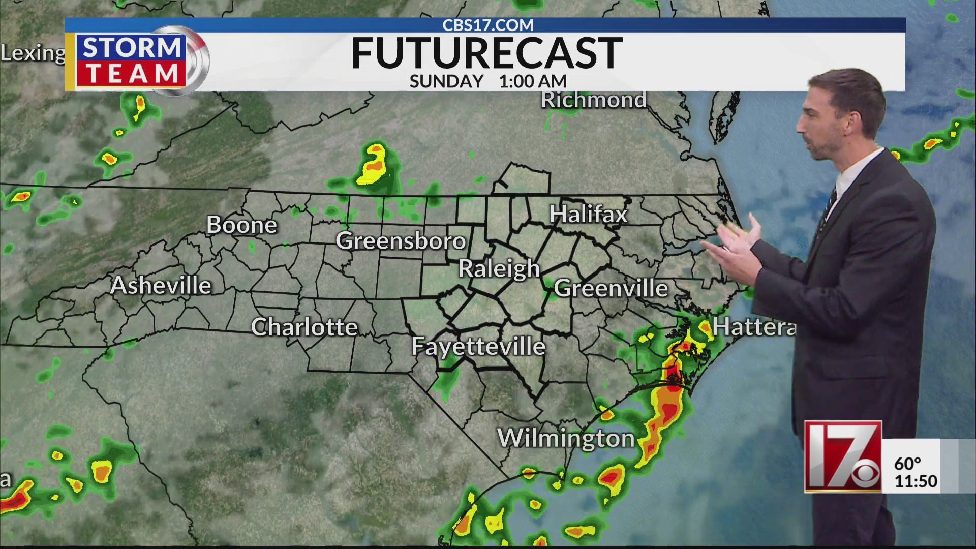 Central NC rounds of rain continue through Memorial Day – CBS17.com
