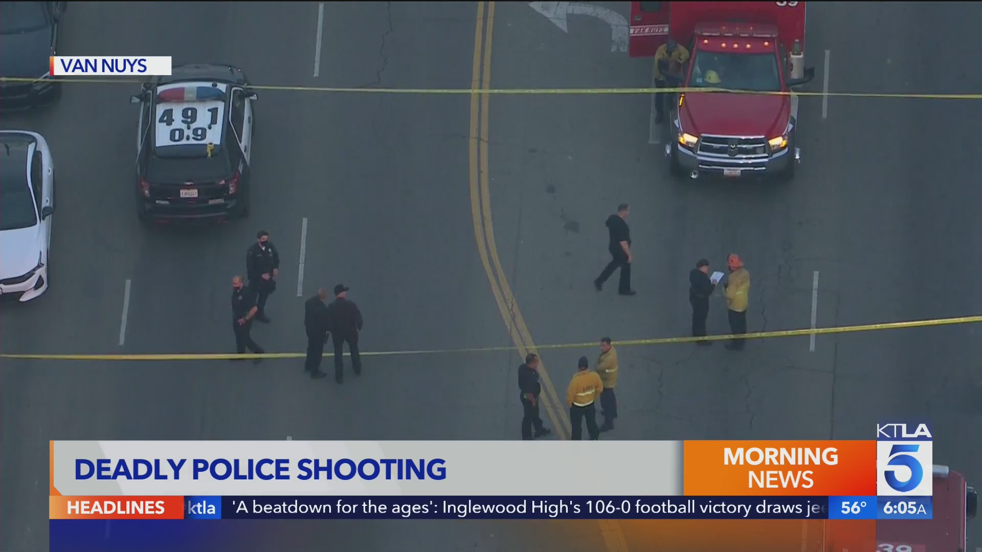 Police fatally shoot man holding knife in Van Nuys: LAPD – KTLA