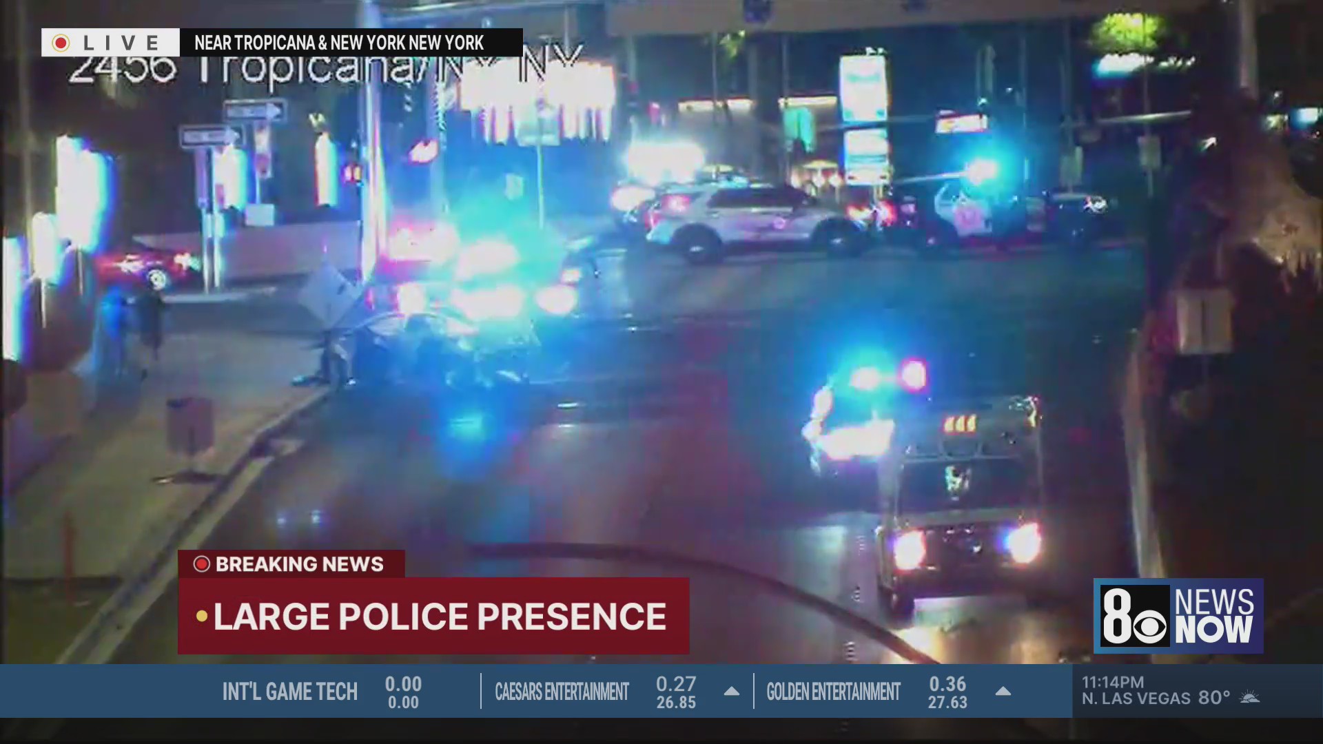 Crash near Las Vegas Strip partially closed off to traffic – KLAS