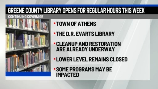 Athens library to reopen with regular business hours after flooding