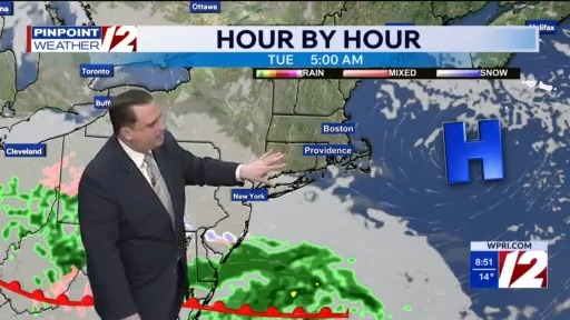 WPRI 12 Weather Forecast for 3/2/26: Dry today; snow to rain tomorrow ...