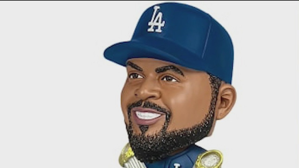 Ice Cube bobblehead giveaway happening at Dodgers game – KTLA