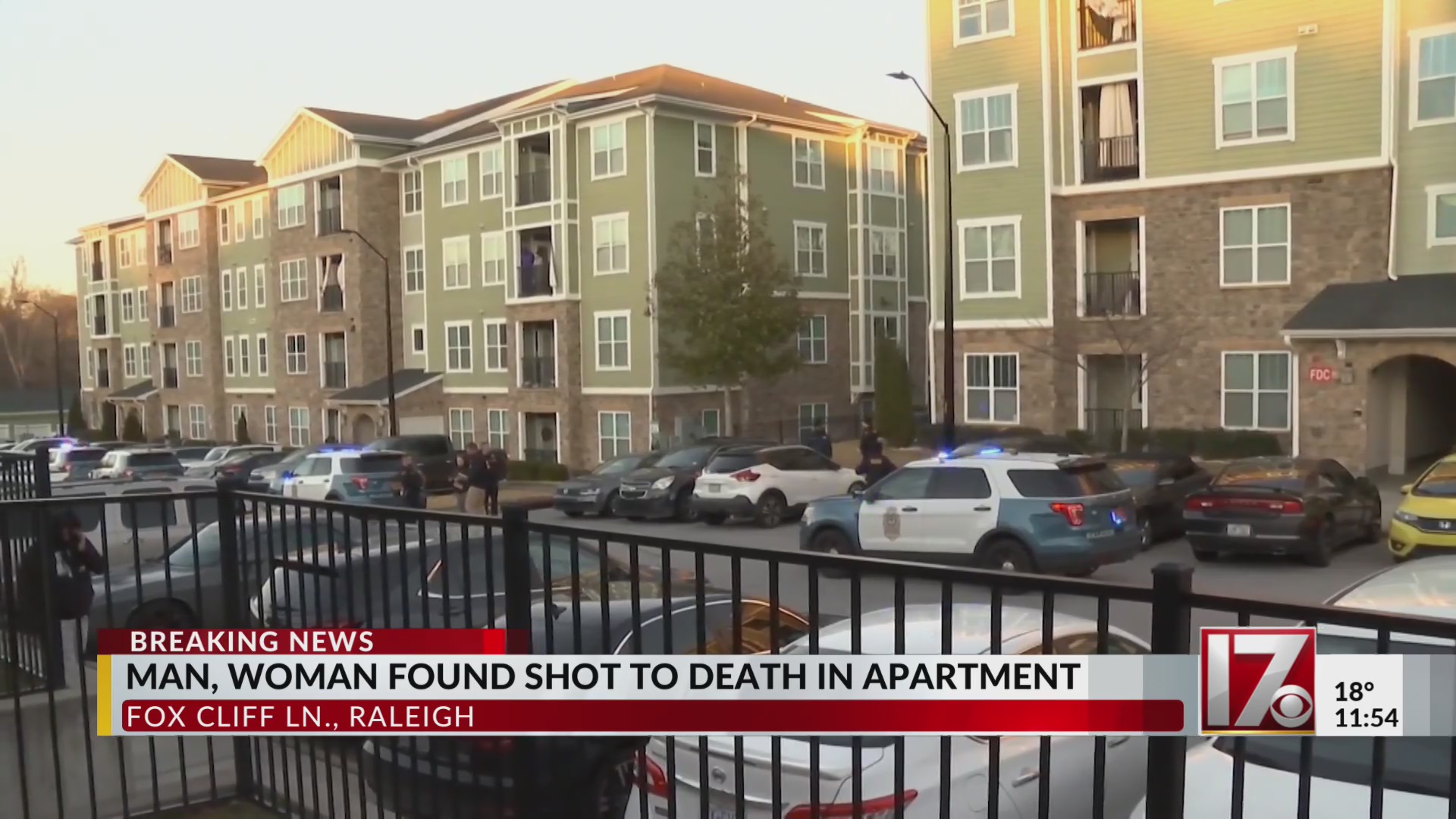 Woman, man found shot dead in Raleigh apartment: Police – CBS17.com
