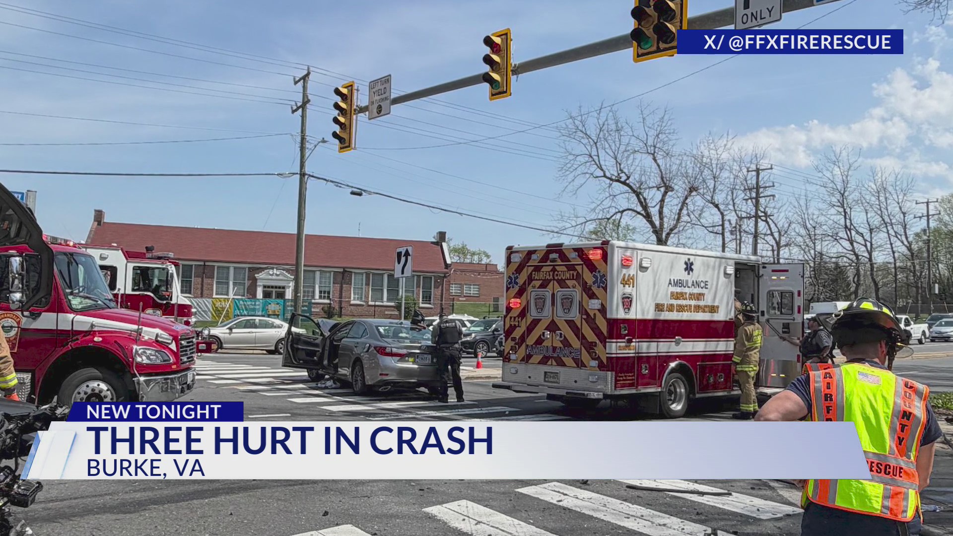 3 hospitalized in Fairfax County crash – DC News Now | DC, Virginia ...