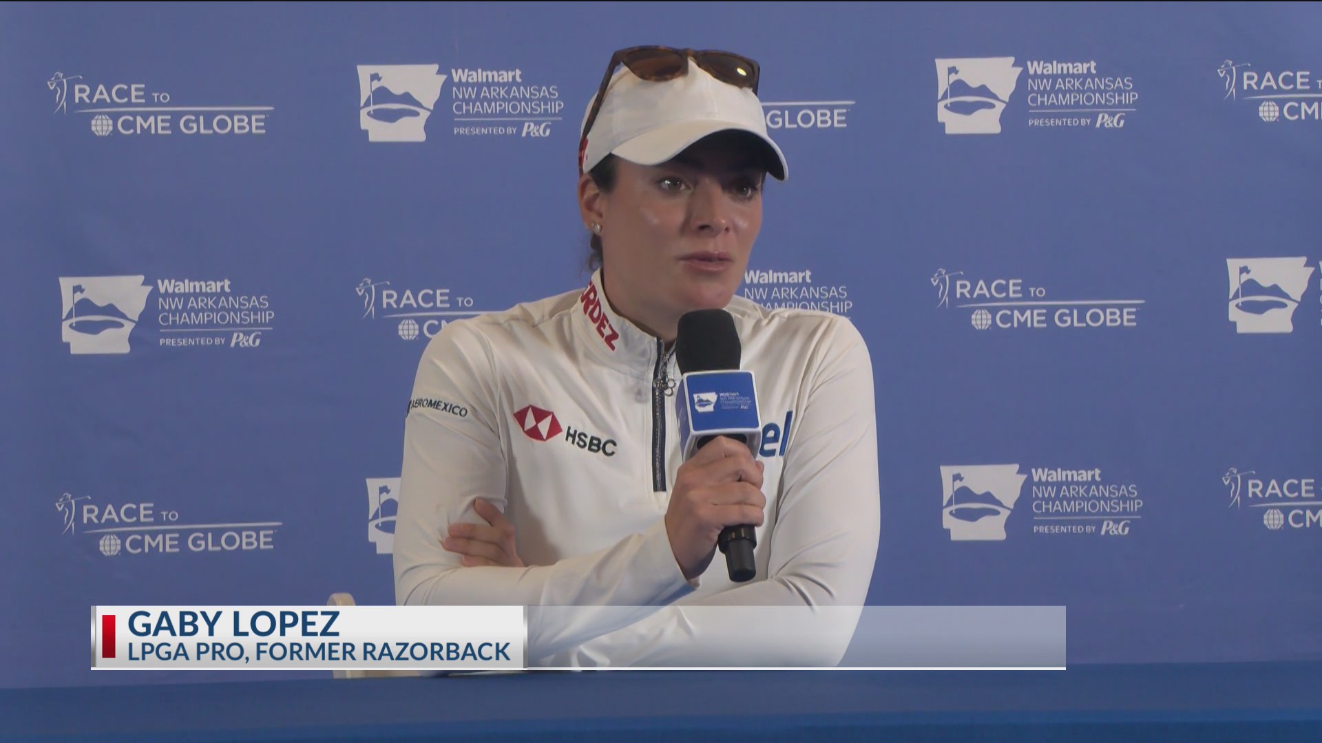Former Razorback golfers address media before Walmart NW Arkansas Championship