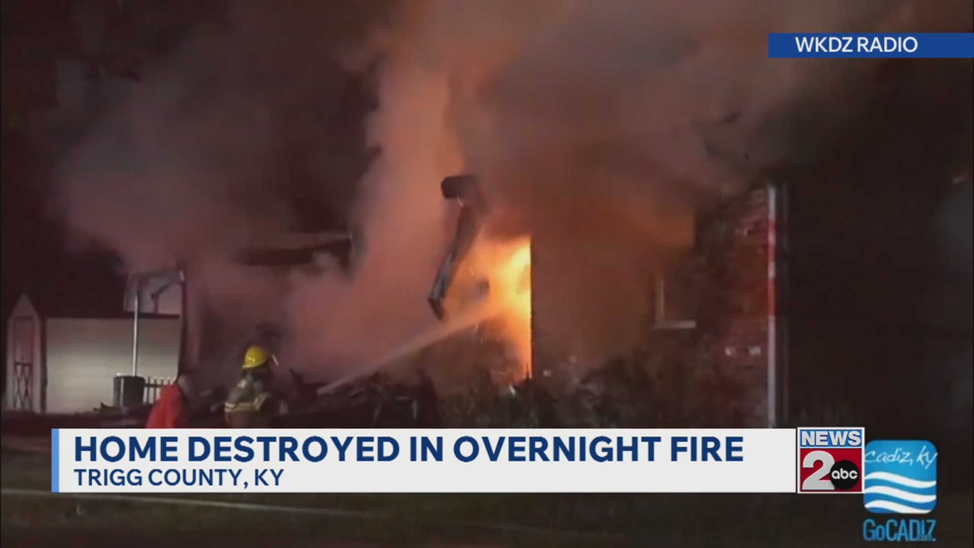 Trigg County home destroyed in overnight fire – WKRN News 2