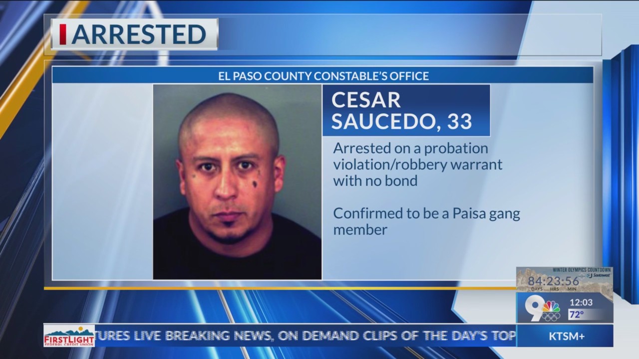 Paisa gang member arrested in East El Paso County – KTSM 9 News
