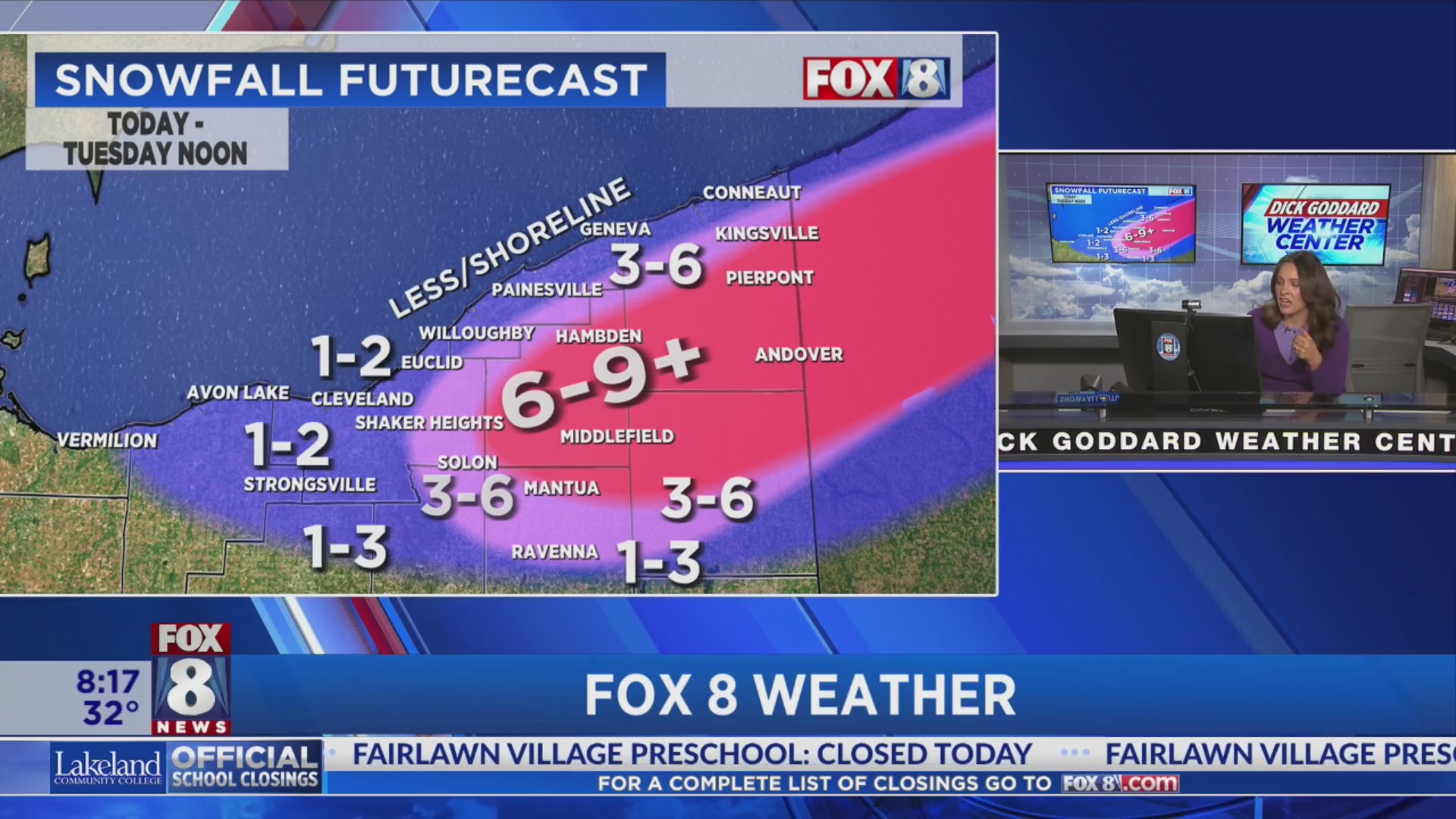 More pockets of lake effect snow on the way – Fox 8 Cleveland WJW