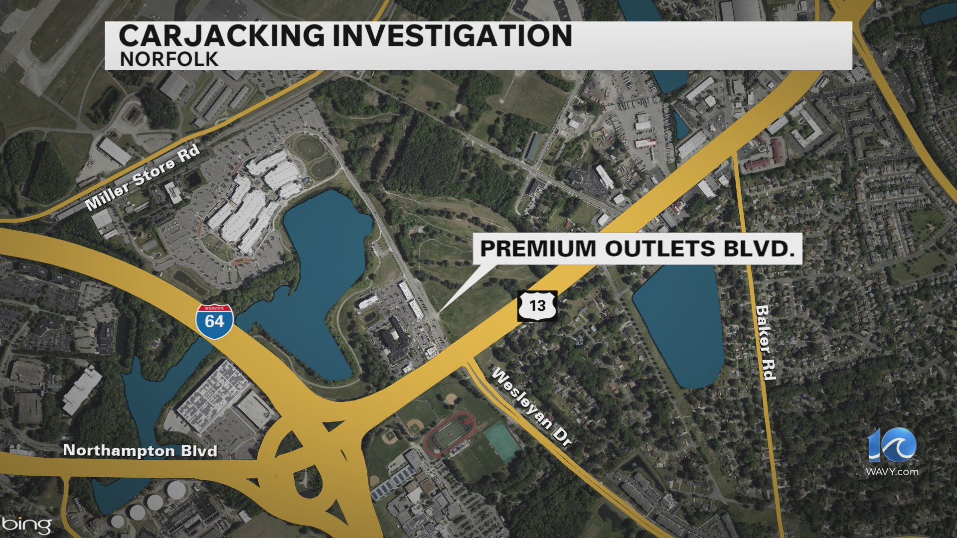 Armed carjacking on Premium Outlets Boulevard – WAVY.com