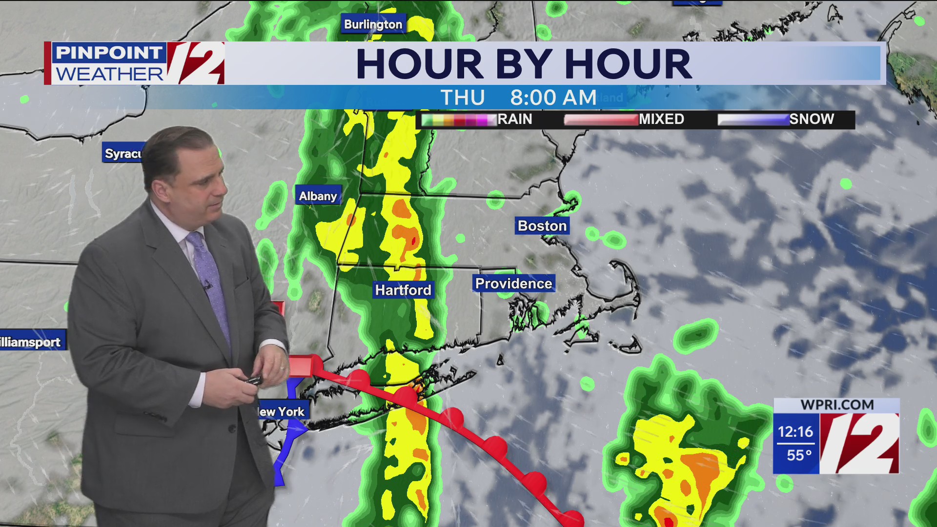 WPRI 12 Weather Forecast for 5/13/26: Some sun this afternoon, gusty ...