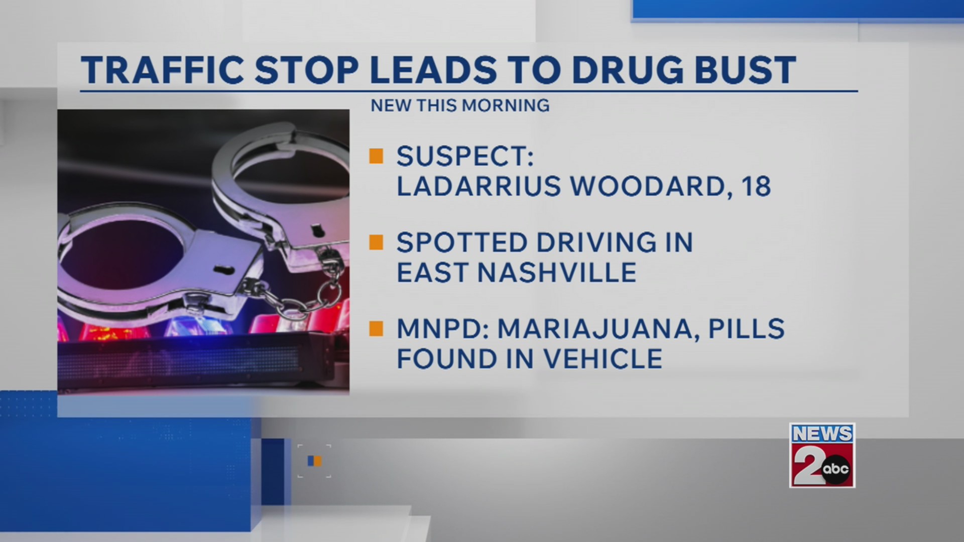 Traffic stop leads to drug bust in East Nashville – WKRN News 2
