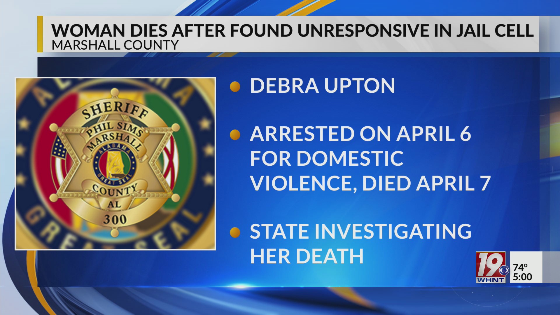 Woman Dies After Found Unresponsive In Jail Cell | April 9, 2026 | News ...