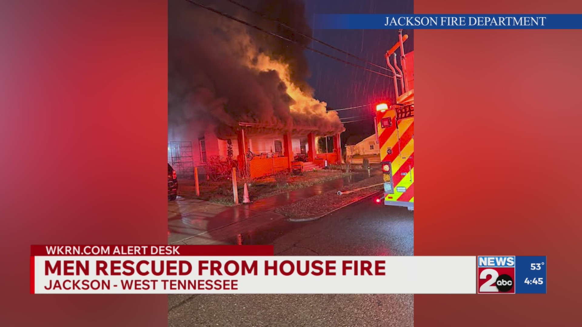Man rescued from house fire in Jackson – WKRN News 2