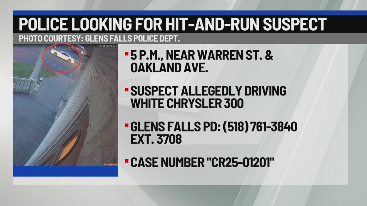 Glens Falls PD searching for hit-and-run suspect – NEWS10 ABC