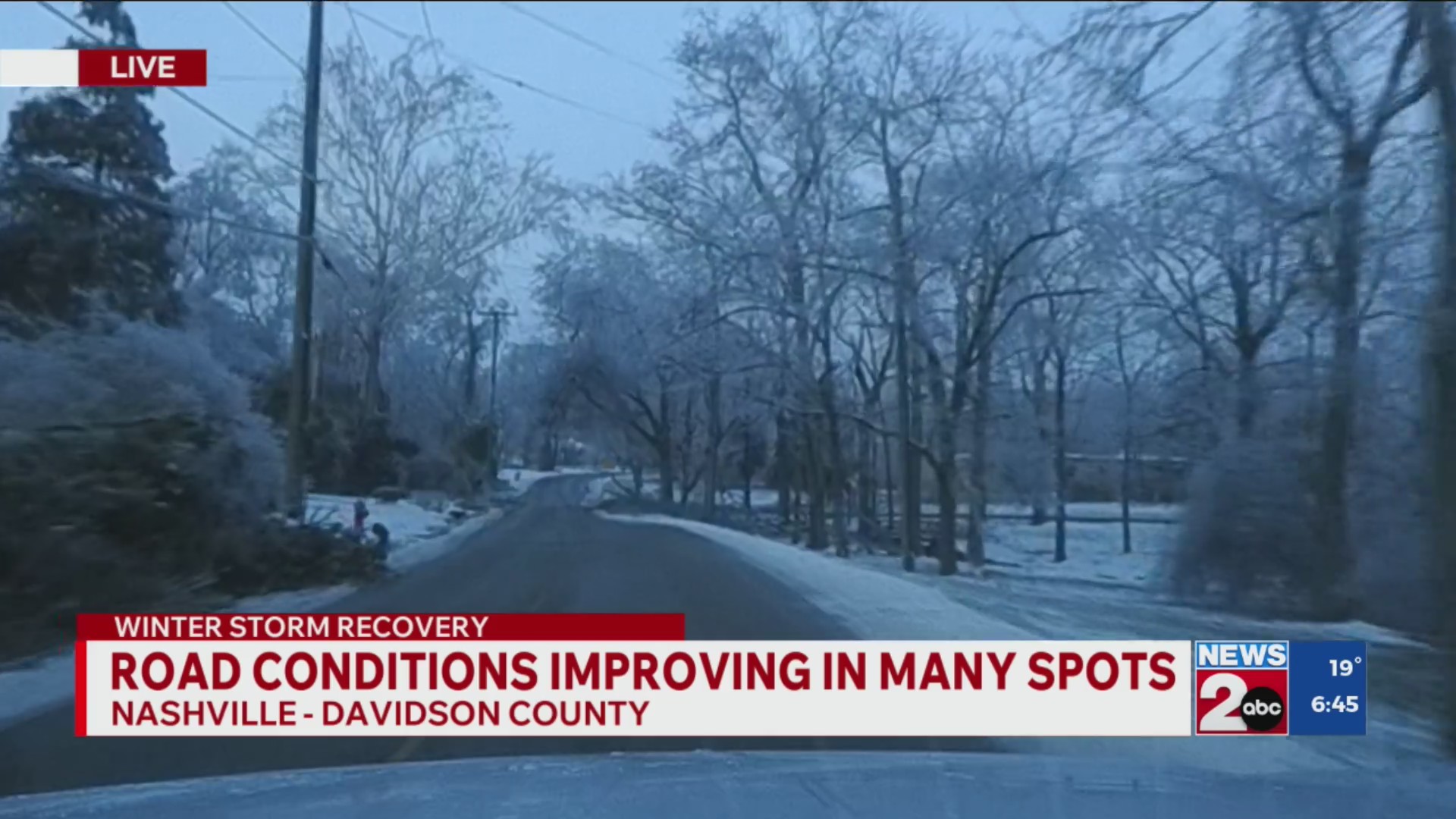 Road conditions improving across Middle TN – WKRN News 2