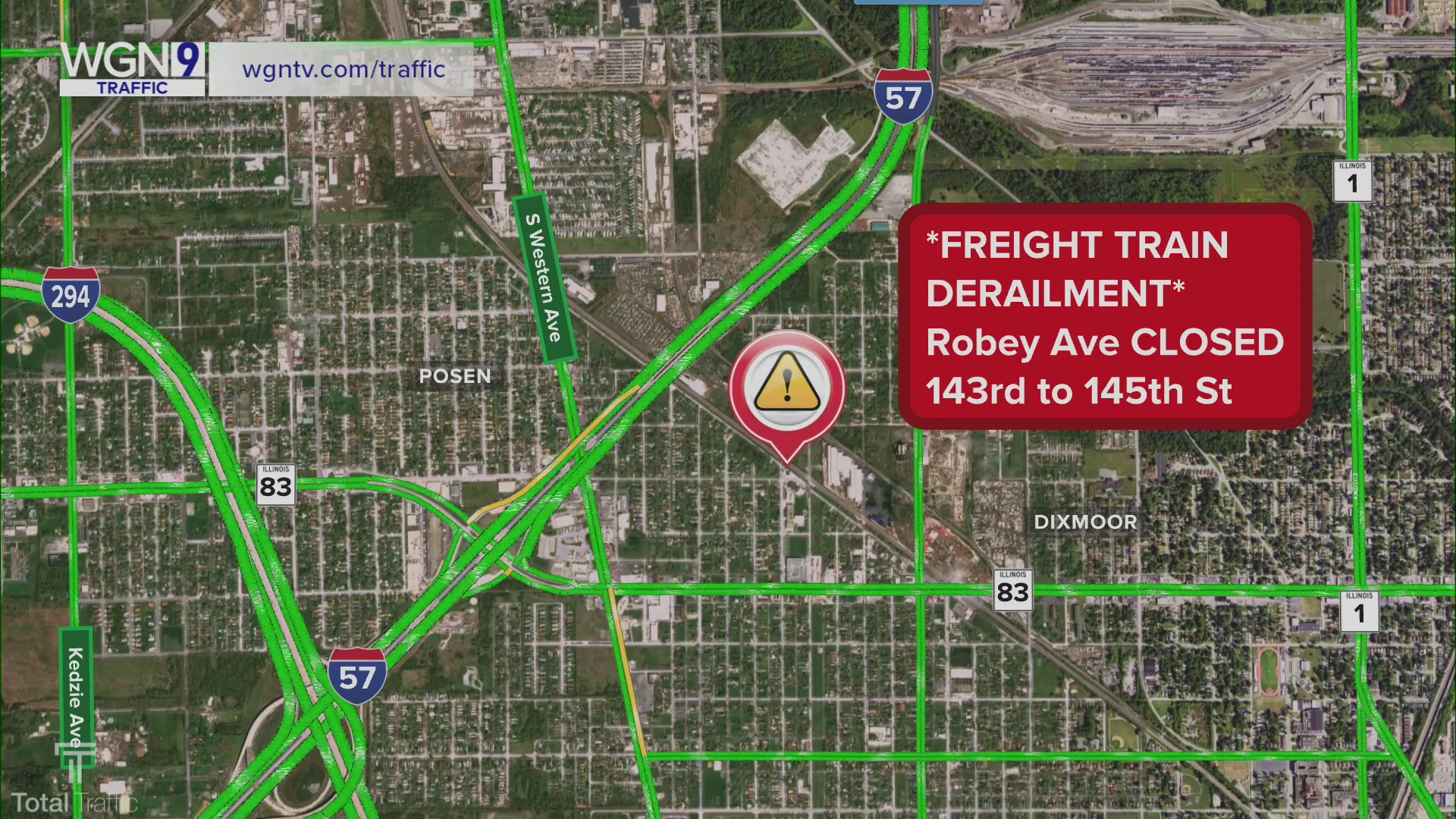 Cleanup underway after train derails in suburban Harvey – WGN-TV