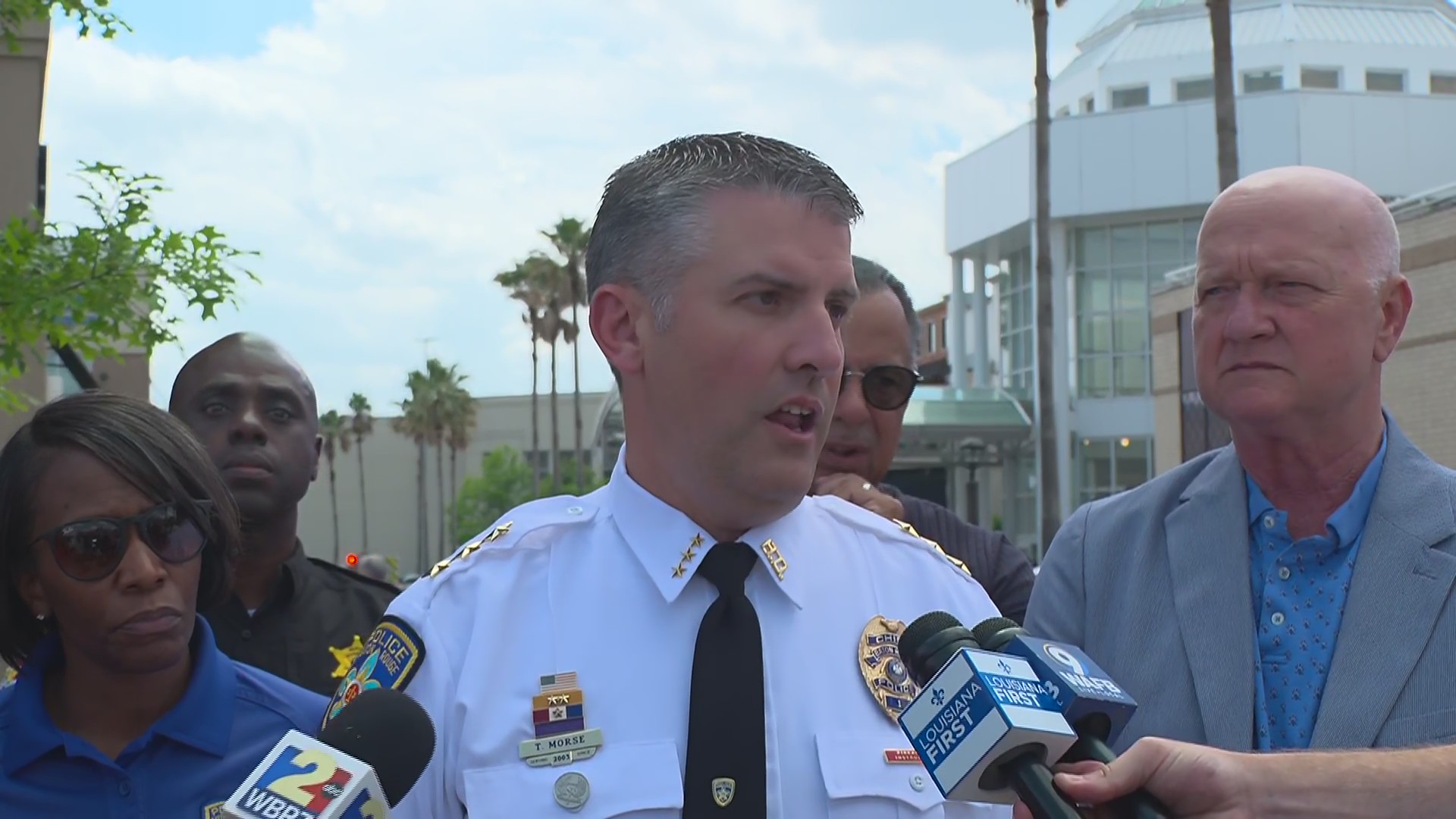 Brpd BRPD Police Chief TJ Morse, EBR Mayor Sid Edwards address Mall of ...