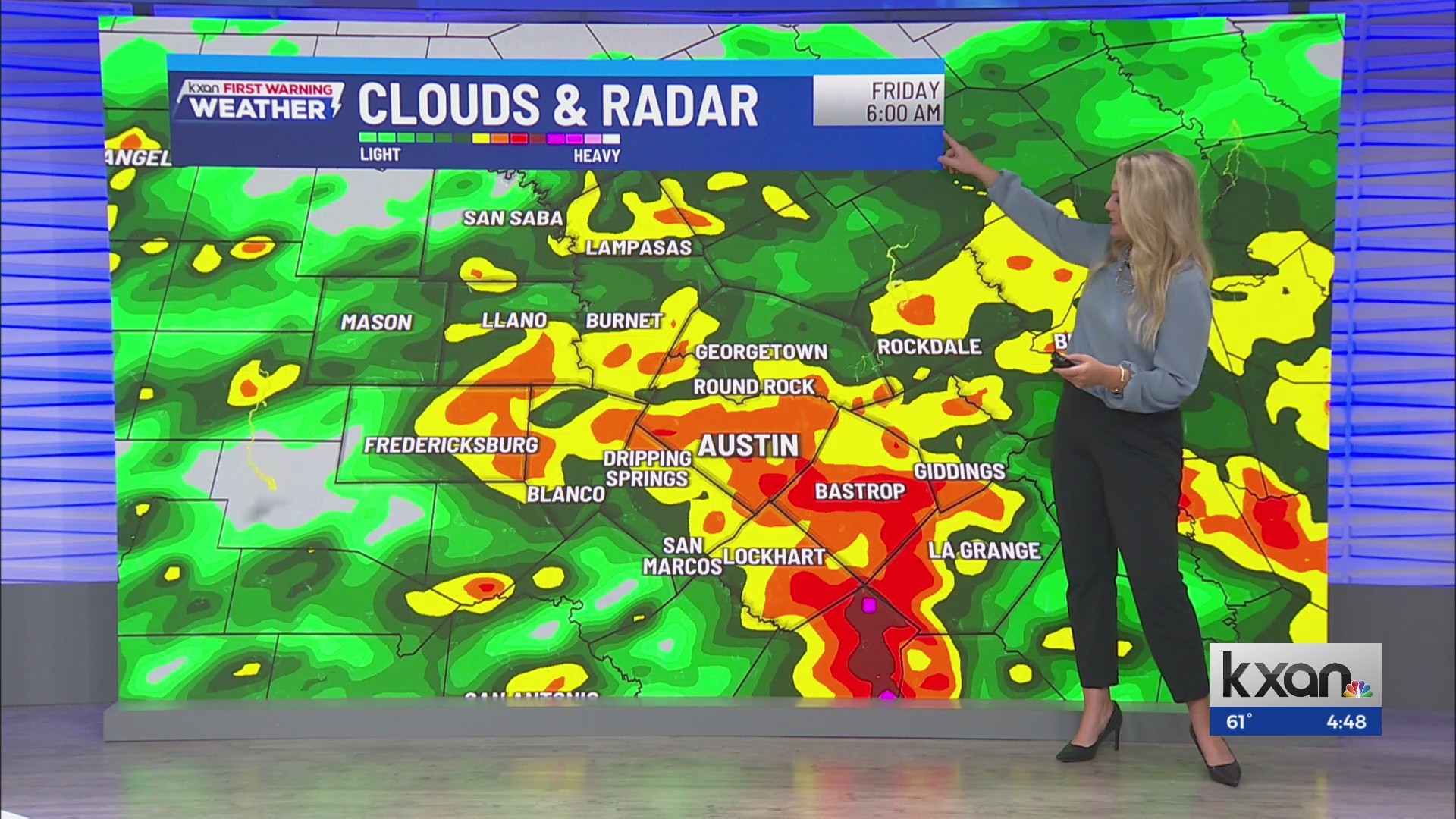 Waves of heavy rain, storms through the day | May 1 forecast – KXAN Austin