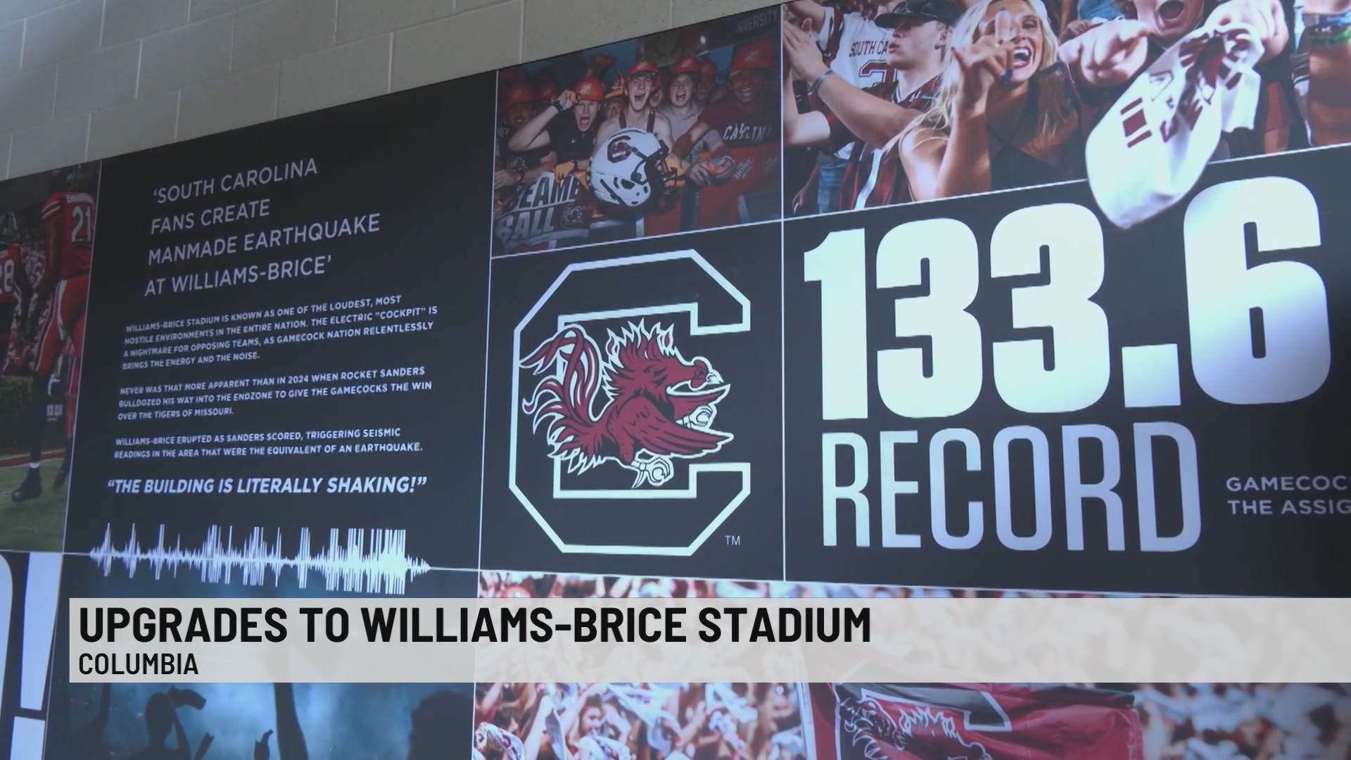Upgrades unveiled at Williams-Brice Stadium ahead of Gamecocks' kickoff