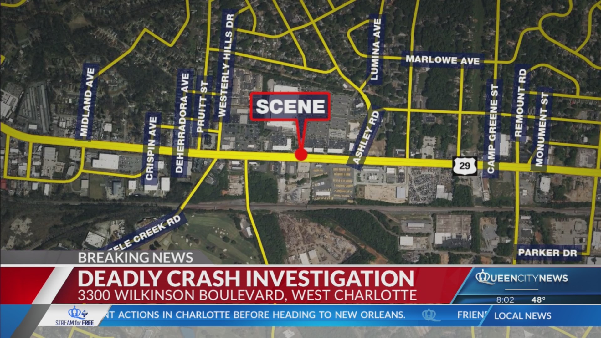 One dead, hwy closed after west CLT crash: CMPD – Queen City News