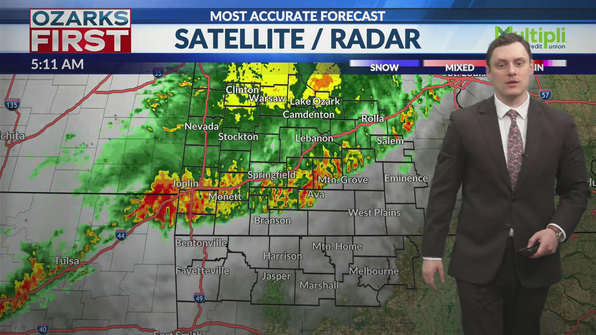 Morning Storms Fade, But Daily Rain Chances Continue – KOLR ...