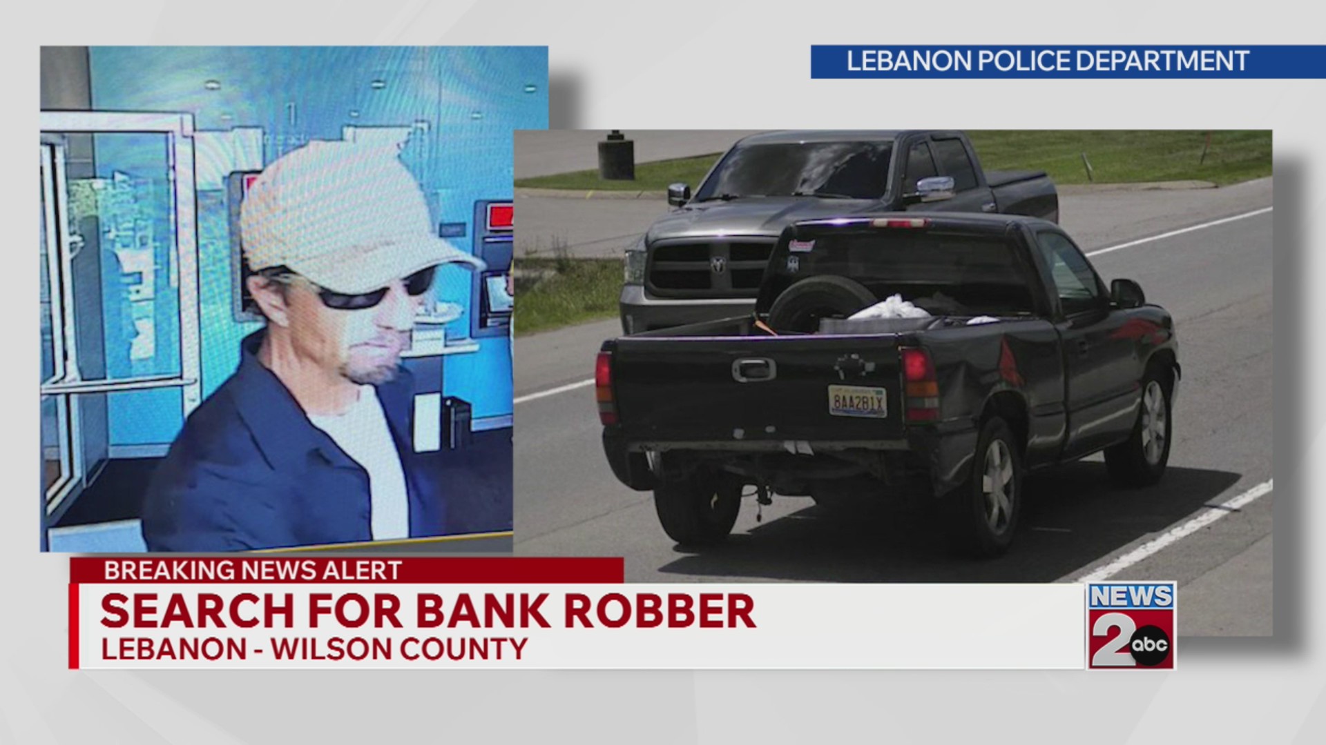 Lebanon police searching for suspected bank robber – WKRN News 2