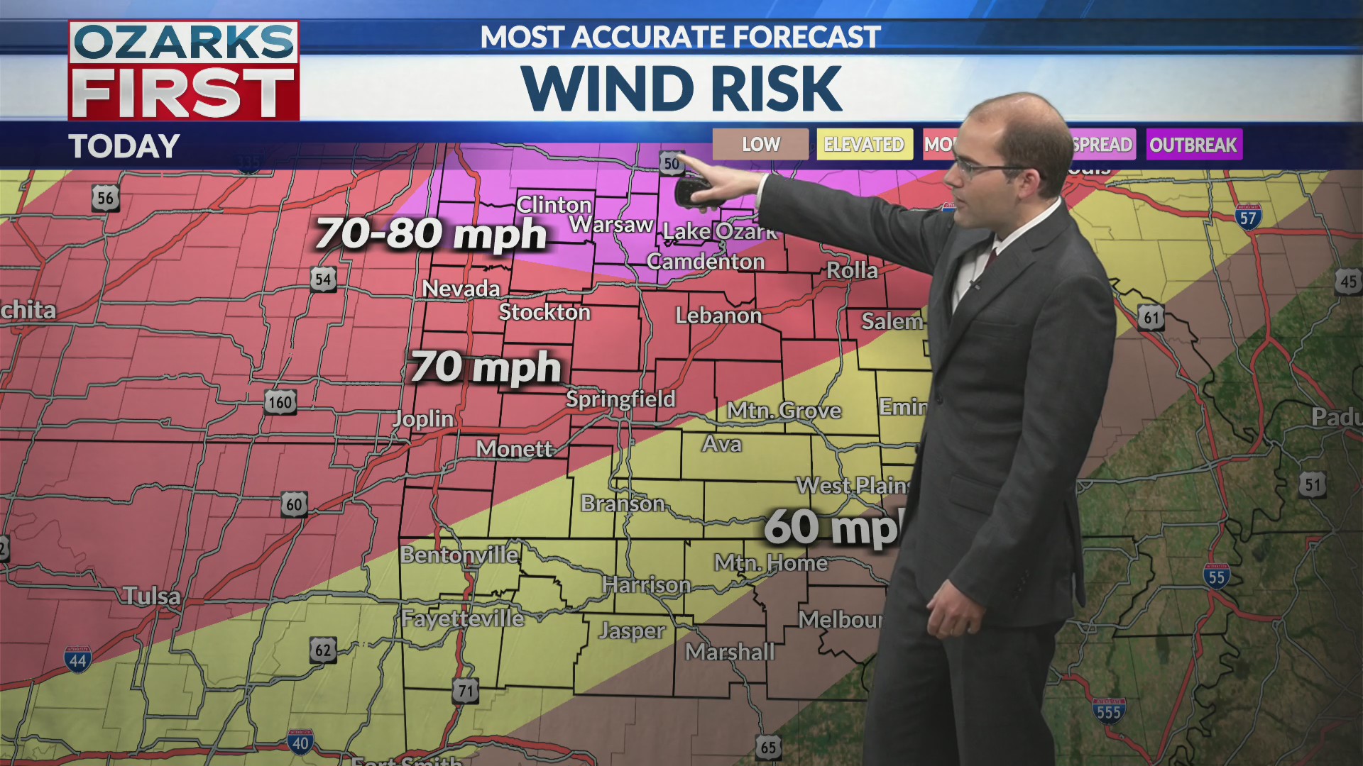Weather Aware: Severe storms tonight – KOLR – OzarksFirst.com