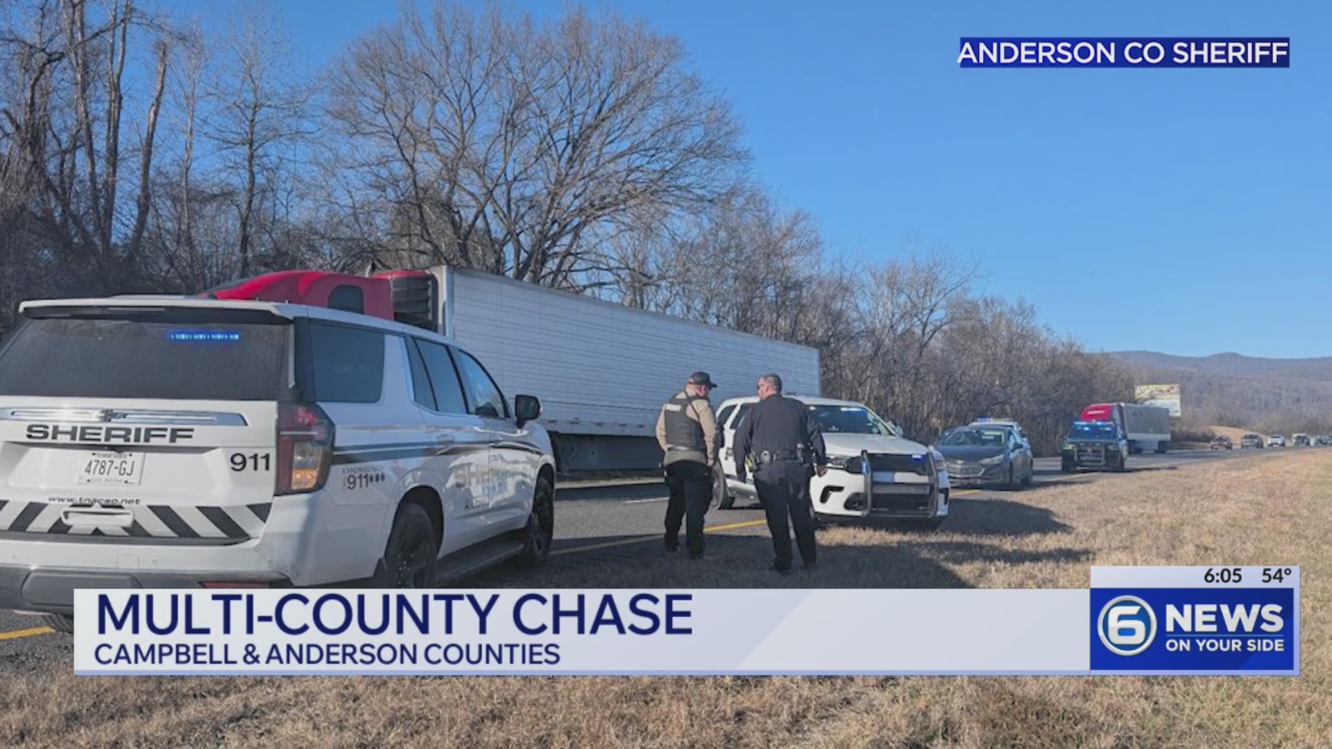 Multi-county chase ends in Anderson County – WATE 6 On Your Side