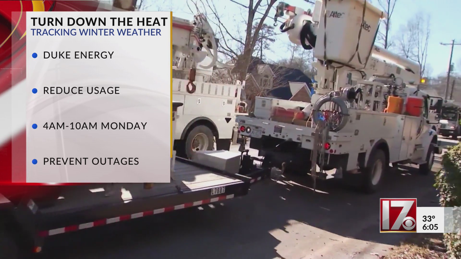 Duke Energy urges NC customers to reduce power usage – CBS17.com