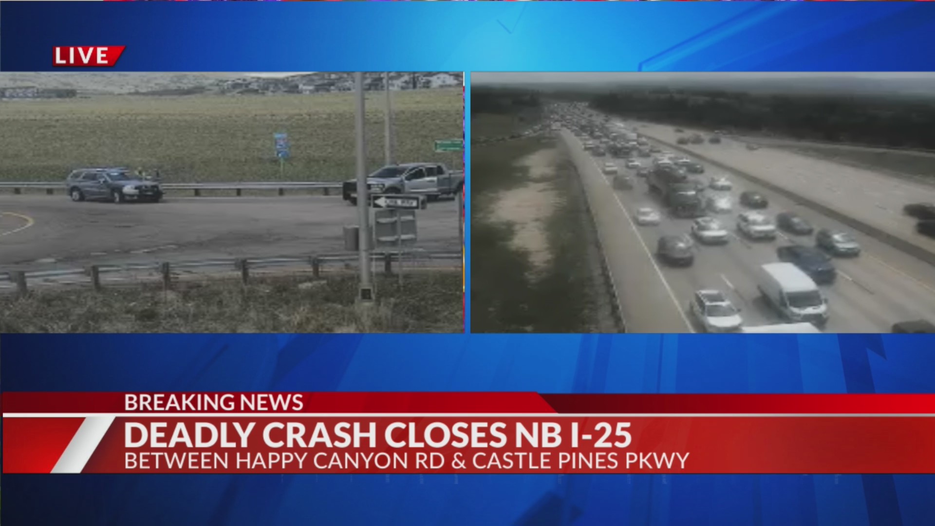 1 killed in crash on I-25 in Douglas County – FOX31 Denver