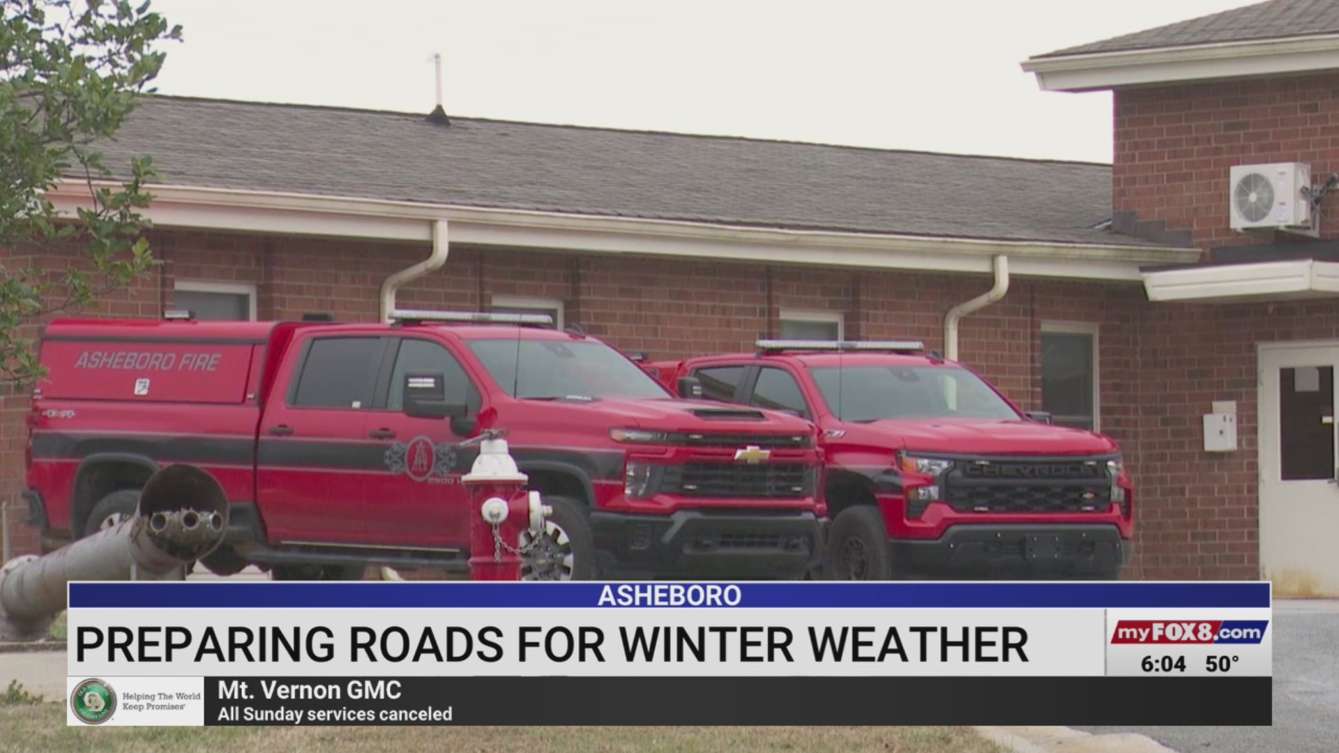 Asheboro crews prepare roads for winter weather – FOX8 WGHP