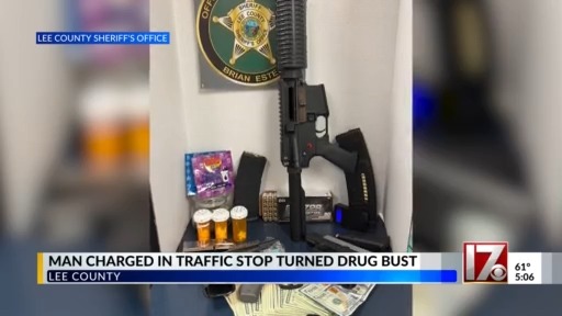 Lee County traffic stops turns into drug bust – CBS17.com